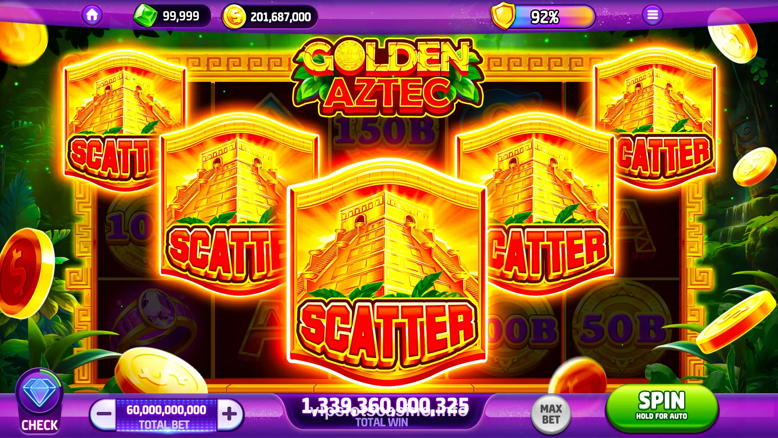 VIPSlot diverse slot game collection with filters